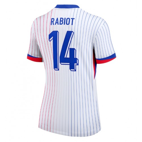 Fotbalové Dres Francie Adrien Rabiot #14 Dámské Venkovní ME 2024 Krátký Rukáv